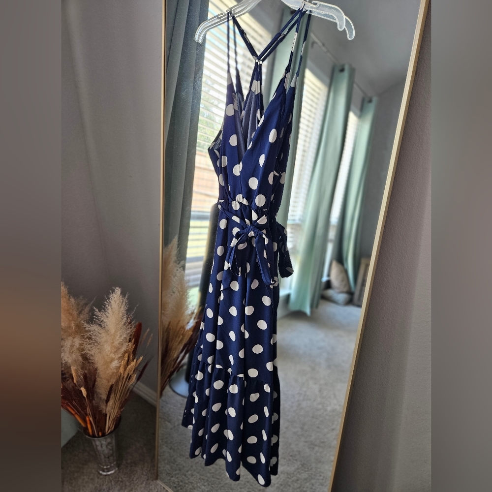 Faux wrap dress